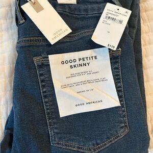 Good American Blue Petite Skinny Jeans